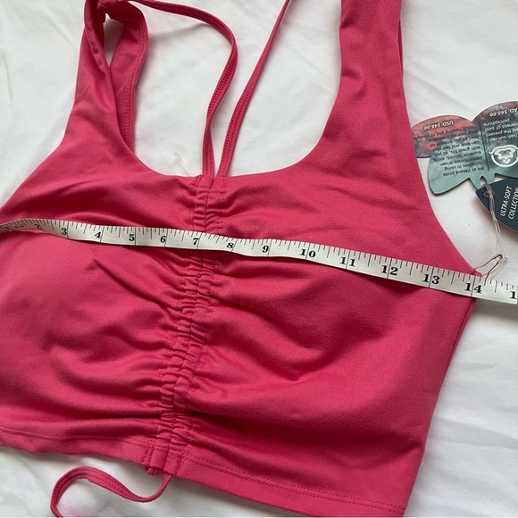 Vasana Pink Cropped Top Padded Small Women - Picture 7 of 8